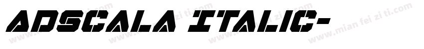 ADScala Italic字体转换